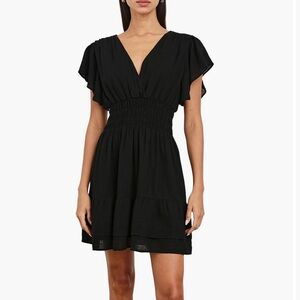 NWT Rails Kimora Smocked Waist Linen Blend Dress Small